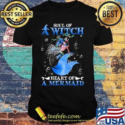 Soul Of A Witch Heart Of A Mermaid Halloween Shirt
