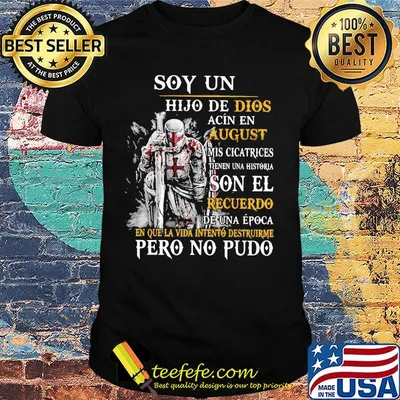 SOY UN HIJO DE DIOS ACÍN EN AUGUST SON EL RECUERDO PERO NO PUDO MALE MONK SHIRT