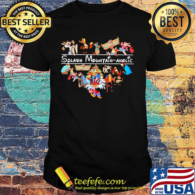 Splash mountain aholic heart shirt