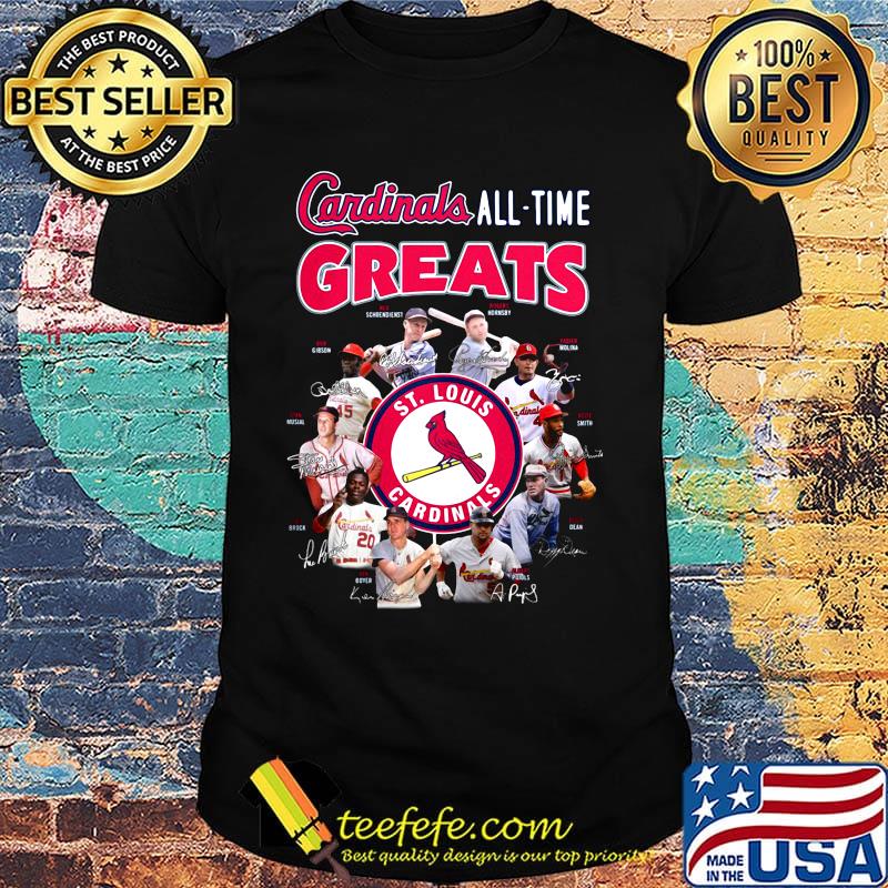 St. Louis cardinals all-time greats signatures shirt