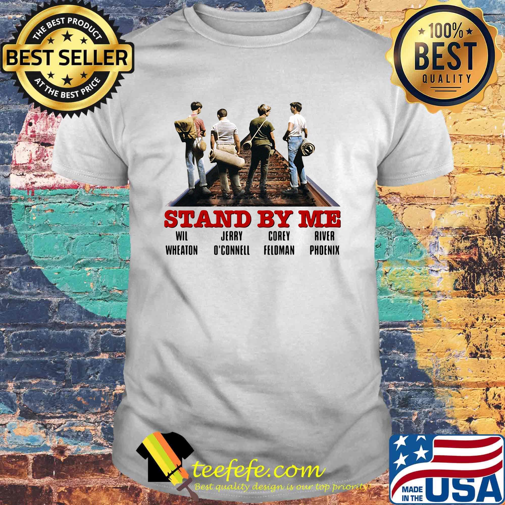 Stand by me wil wheaton jerry o'connell corey feldman river phoenix shirt
