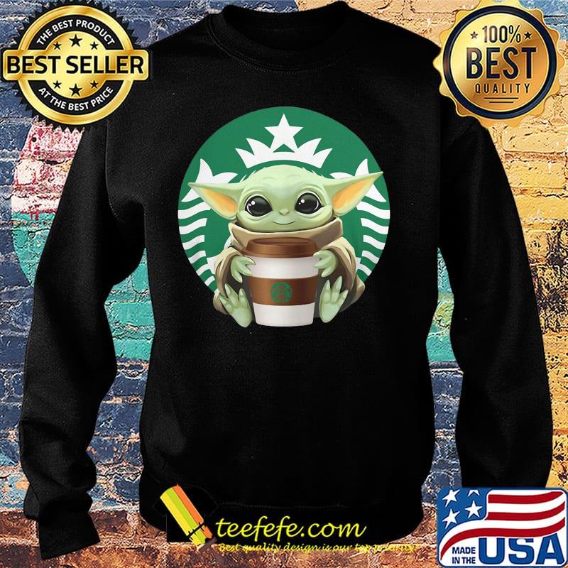 Star wars baby yoda hug coffee starbucks s Sweater Star wars baby yoda hug coffee starbucks s Sweater
