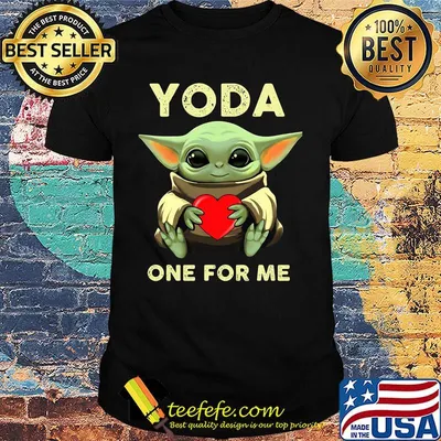 Star wars baby yoda hug heart one for me shirt
