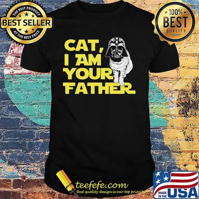 Star wars darth vader cat i am your father shirt