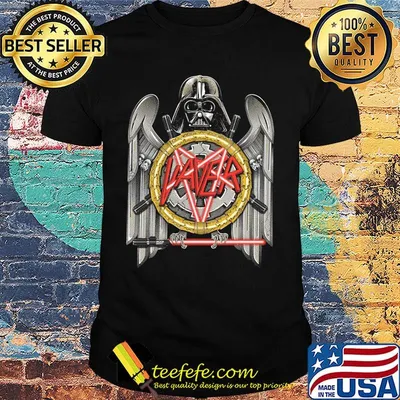 Star wars darth vader slayer eagle logo mashup shirt