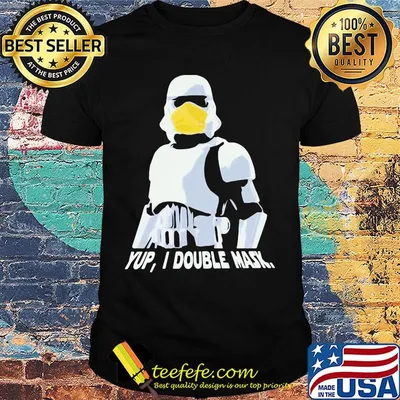 Star wars darth vader yup i double mask shirt