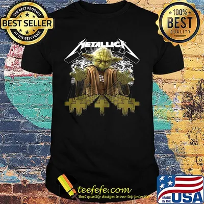Star wars master yoda metallica jesus cross night shirt