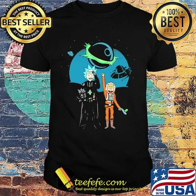 Star wars rick and morty shirt