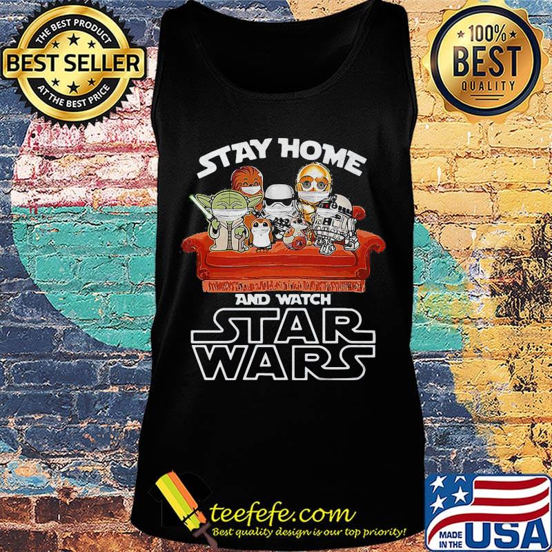 Stay home and watch star wars mask s Tank top Stay home and watch star wars mask s Tank top