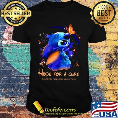 Stich hope for a cure multiple sclerosis awareness cancer awareness shirt