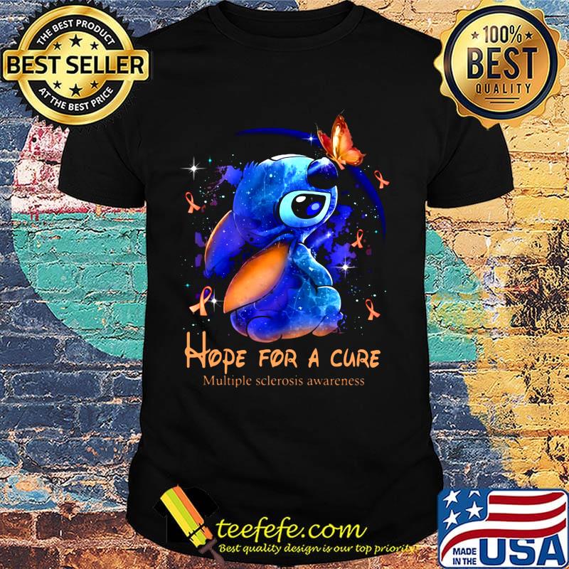 Stich hope for a cure multiple sclerosis awareness cancer awareness shirt