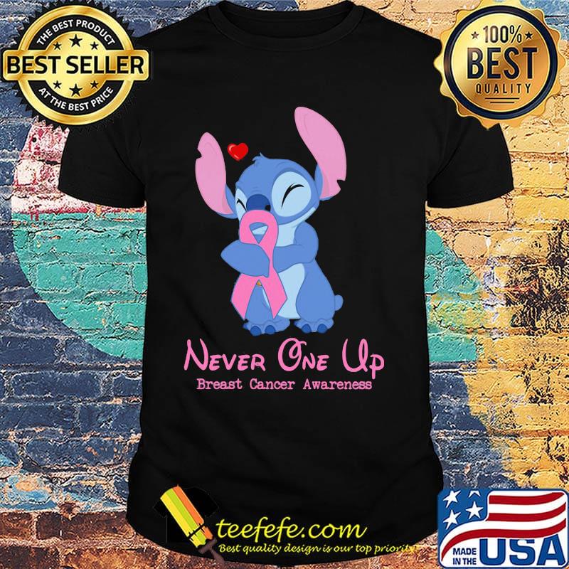 Stich never one up breast cancer awareness shirt