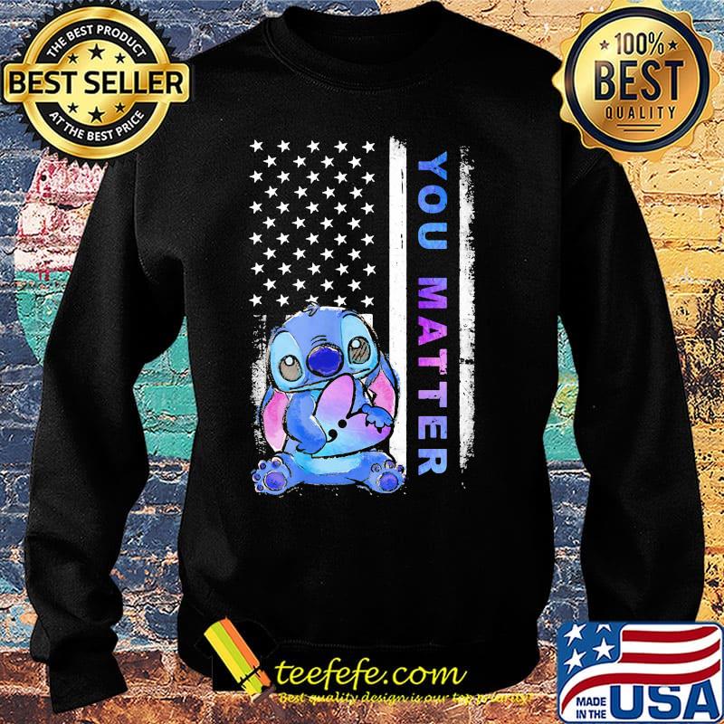 Stich you matter American flag s Sweater Stich you matter American flag s Sweater