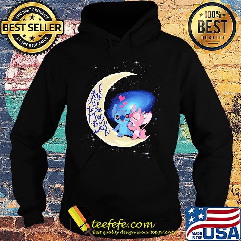 Stitch and angel i love you to the moon and back hearts s Hoodie Stitch and angel i love you to the moon and back hearts s Hoodie