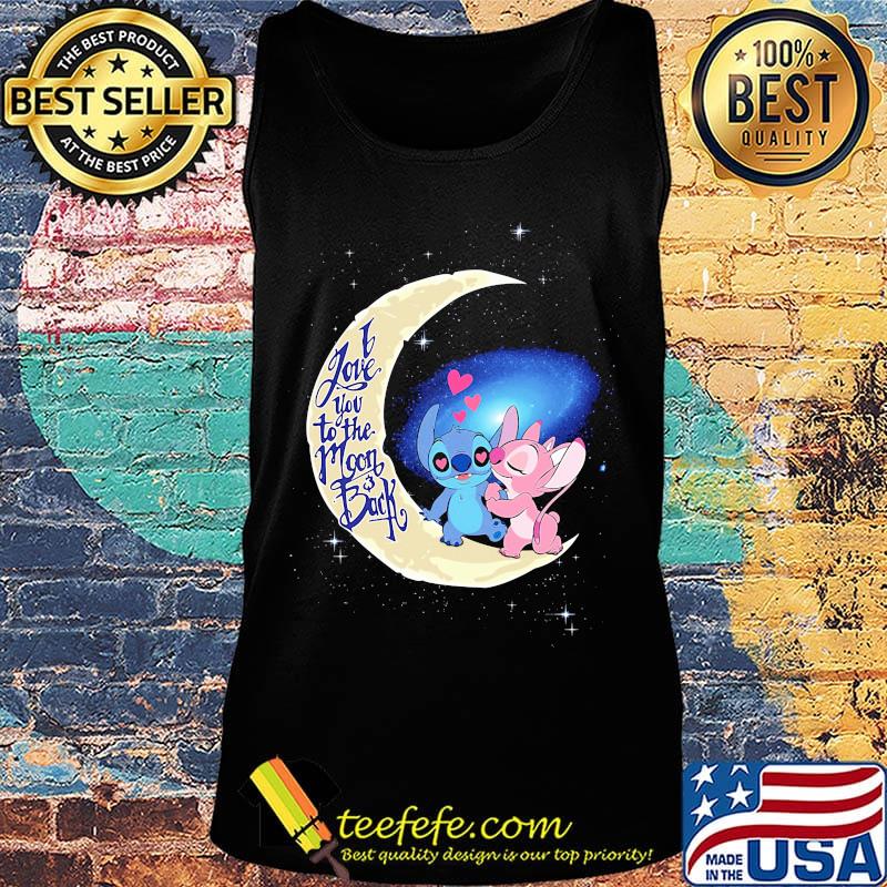 Stitch and angel i love you to the moon and back hearts s Tank top Stitch and angel i love you to the moon and back hearts s Tank top
