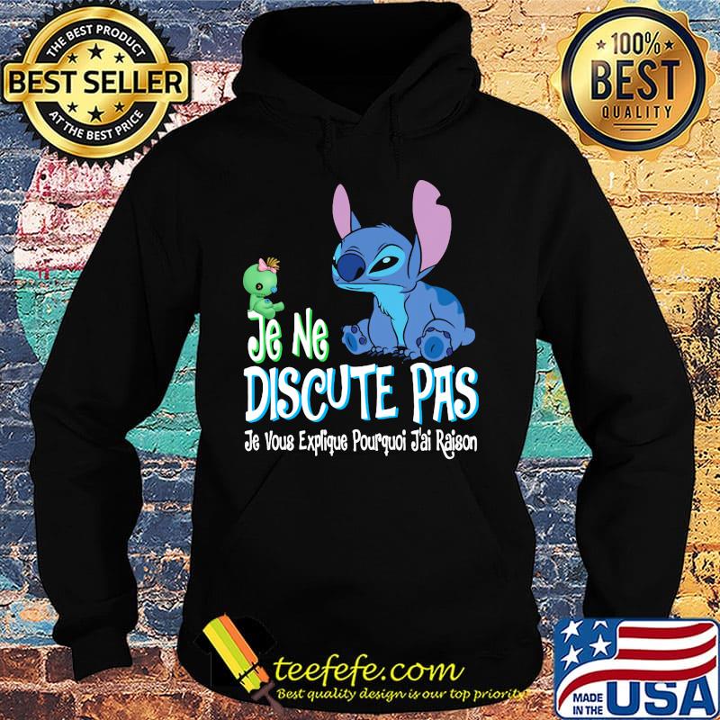 Stitch and scrump je ne discute pas je vous explique poirquoi j'ai raison s Hoodie Stitch and scrump je ne discute pas je vous explique poirquoi j'ai raison s Hoodie