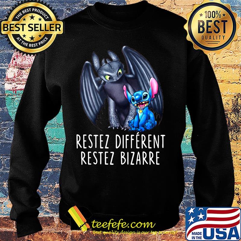 Stitch and toothless restez different restez bizarre s Sweater Stitch and toothless restez different restez bizarre s Sweater