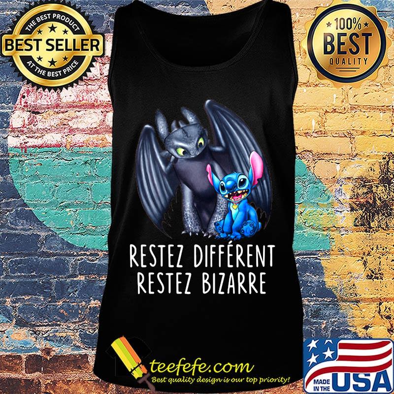 Stitch and toothless restez different restez bizarre s Tank top Stitch and toothless restez different restez bizarre s Tank top