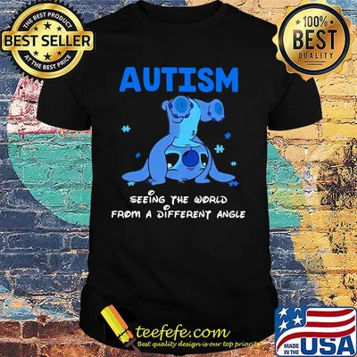 Stitch autism seeing the world from a different angle shirt