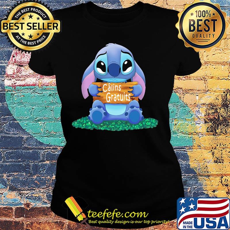 Stitch crying calins gratuits s Ladies tee Stitch crying calins gratuits s Ladies tee