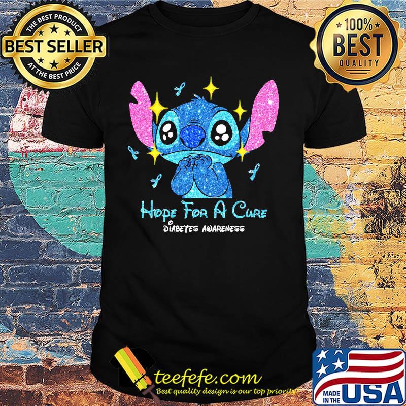 Stitch hope for a cure diabetes awareness shirt
