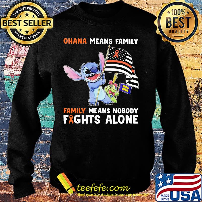 Stitch ohana means family means nobody fights alone american flag independence day s Sweater Stitch ohana means family means nobody fights alone american flag independence day s Sweater