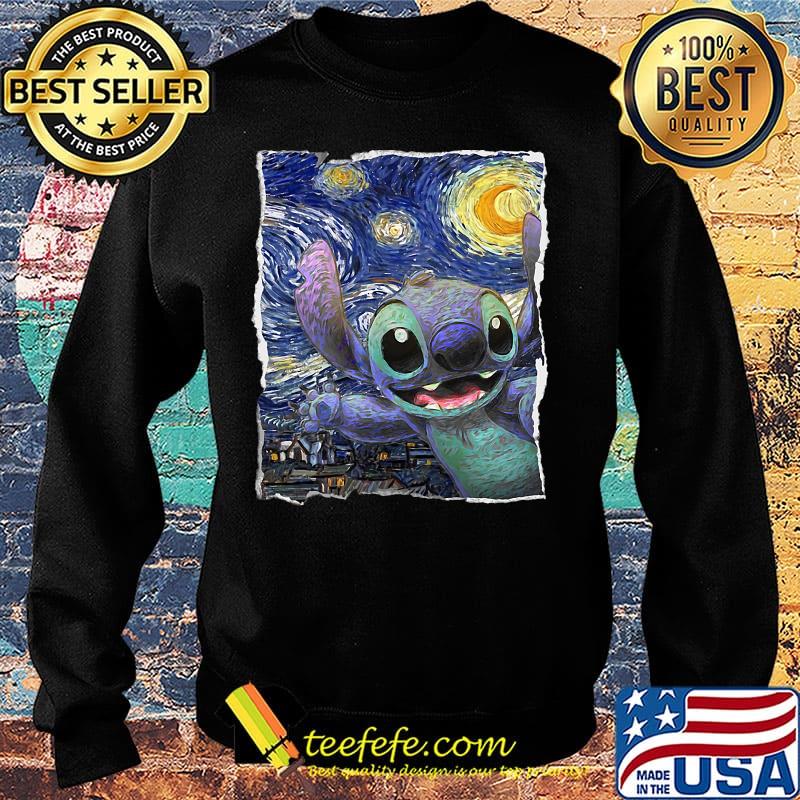 Stitch starry night van gogh s Sweater Stitch starry night van gogh s Sweater
