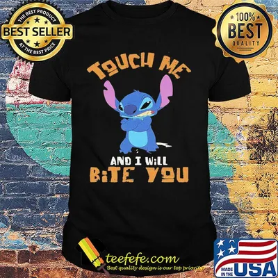 Stitch touch me and i will bite you shirt
