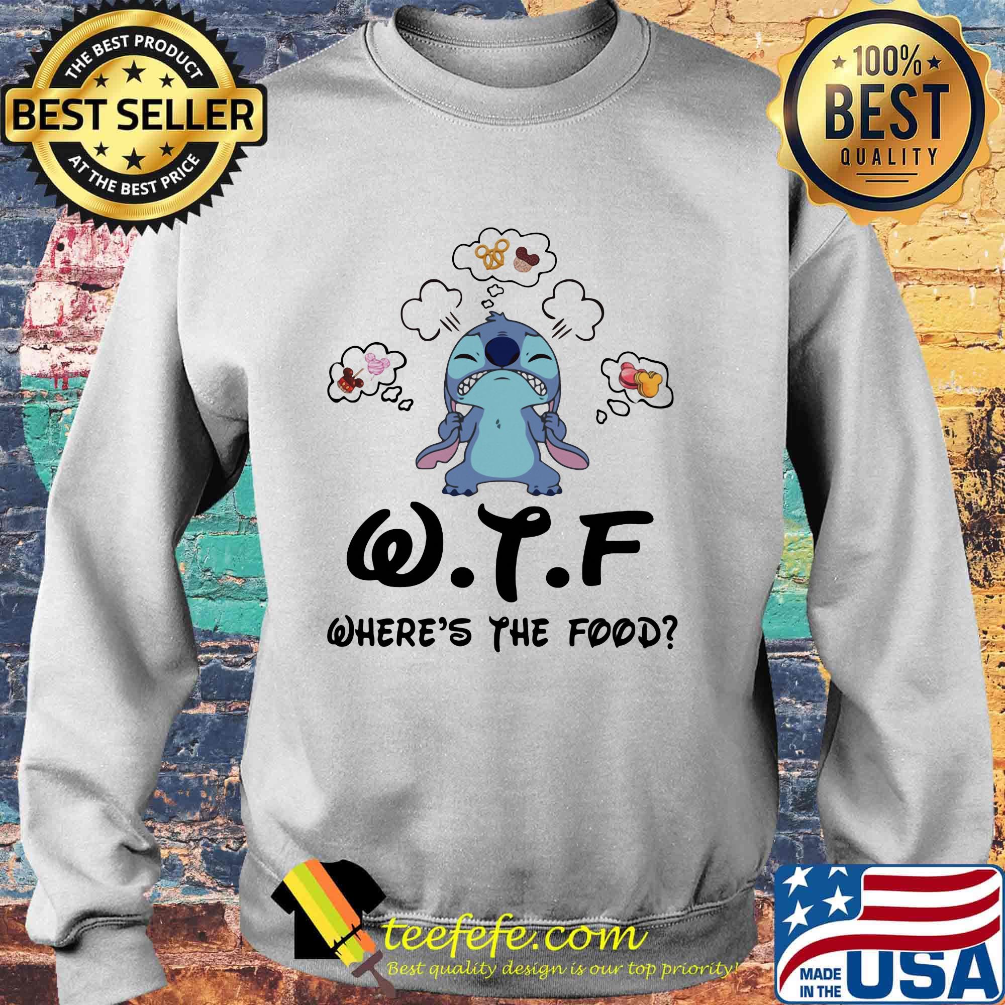 Stitch wtf where's the food white s Sweater Stitch wtf where's the food white s Sweater