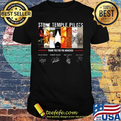 Stone temple pilots thank you for the memories signature shirt