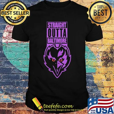 Straight outta baltimore ravens shirt