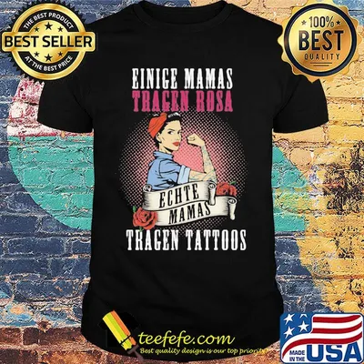 Strong woman einige mamas tragen rosa echte mamas tragen tattoos shirt