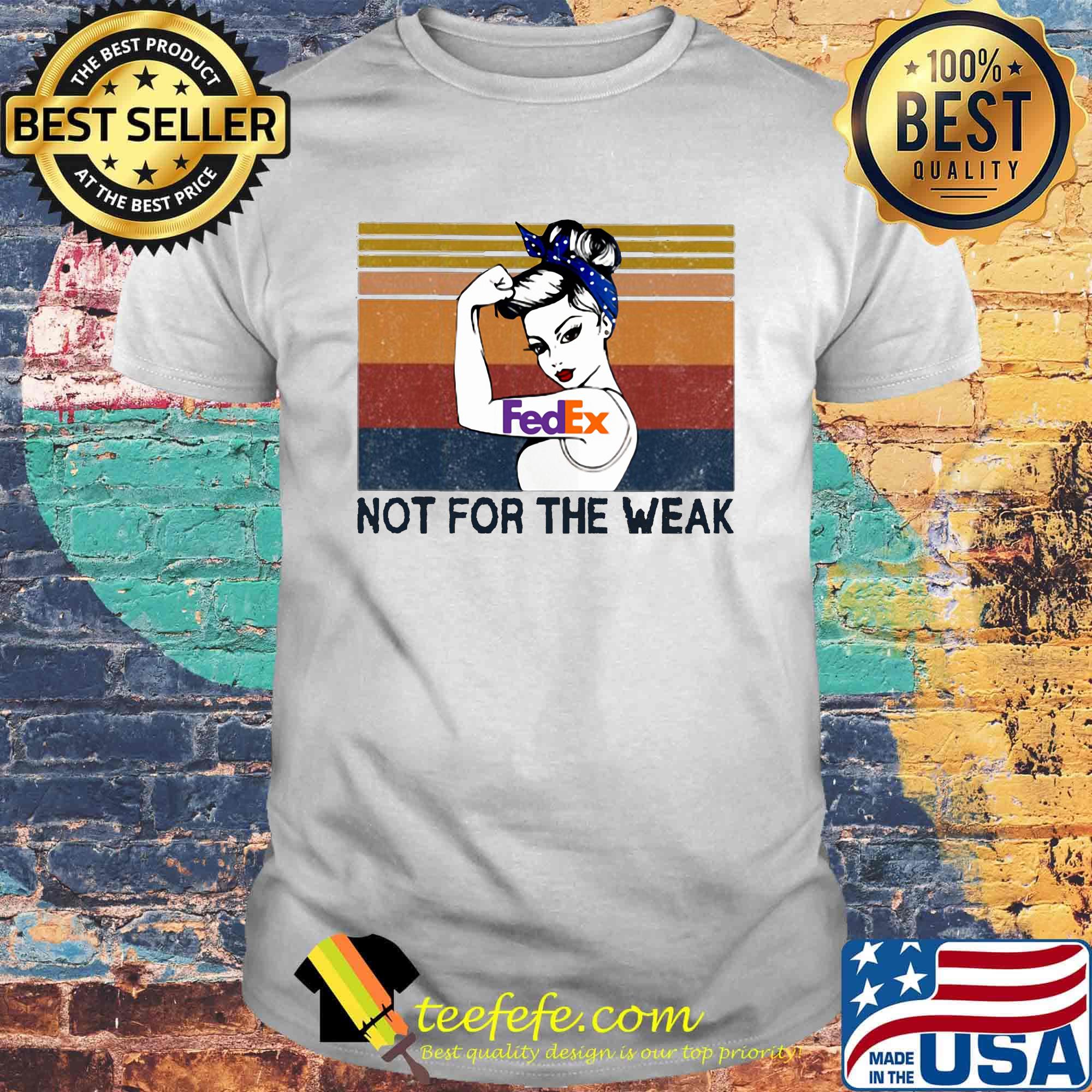 Strong woman tattoos fedex not for the wear vintage retro shirt