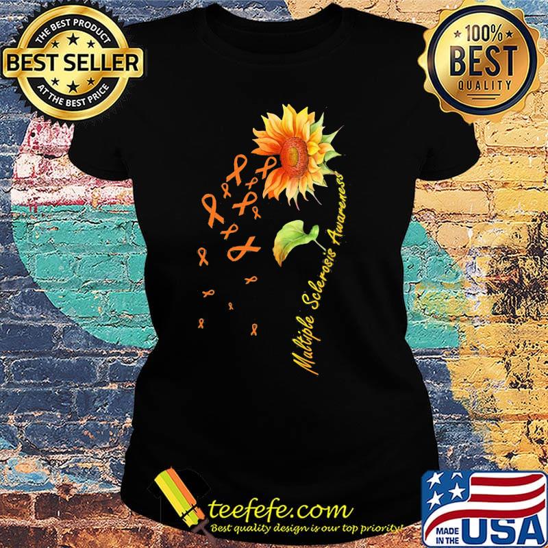 Sunflower cancer multiple sclerosis awareness s Ladies tee Sunflower cancer multiple sclerosis awareness s Ladies tee
