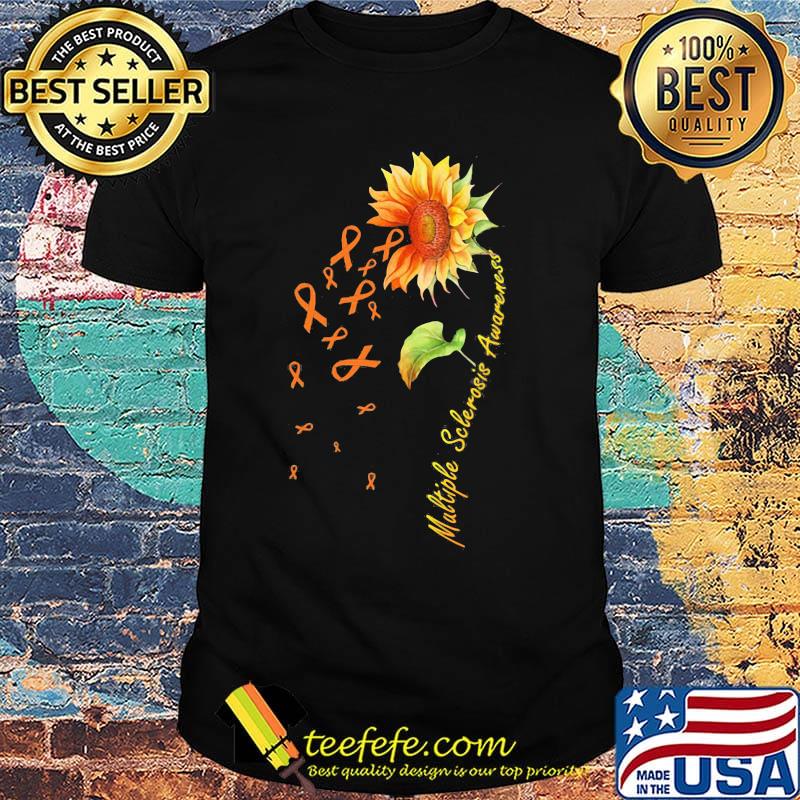 Sunflower cancer multiple sclerosis awareness shirt