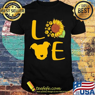 Sunflower dog paw love shirt