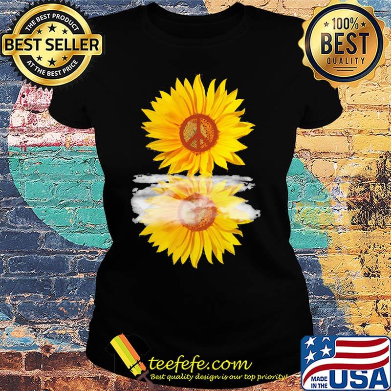 Sunflower hippie logo mirror s Ladies tee Sunflower hippie logo mirror s Ladies tee