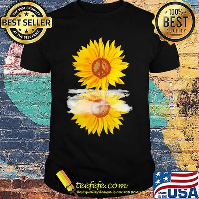 Sunflower hippie logo mirror shirt