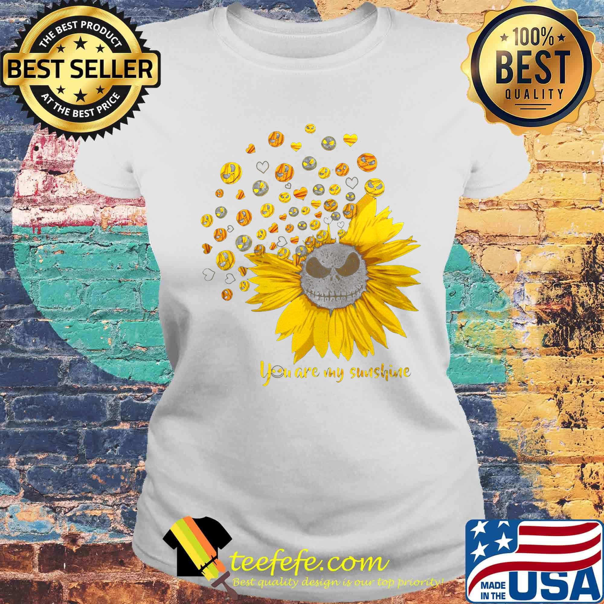 Sunflower jack skellington you are my sunshine hearts s Laides tee Sunflower jack skellington you are my sunshine hearts s Laides tee