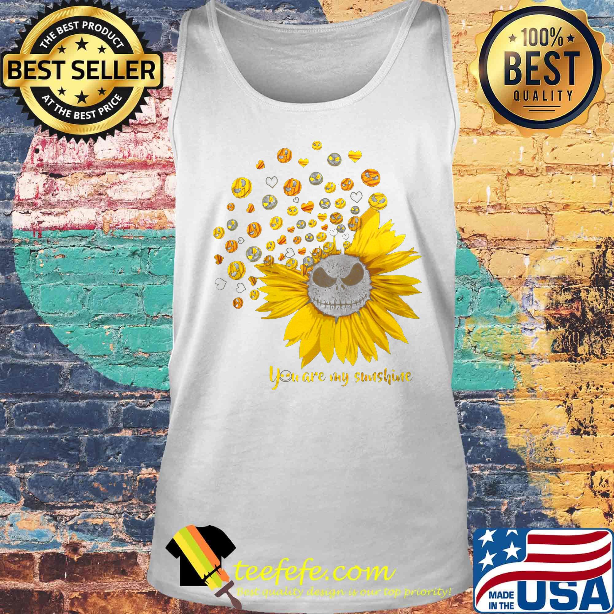 Sunflower jack skellington you are my sunshine hearts s Tank top Sunflower jack skellington you are my sunshine hearts s Tank top
