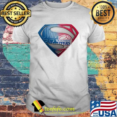 Superman los angeles dodgers and los angeles clippers shirt