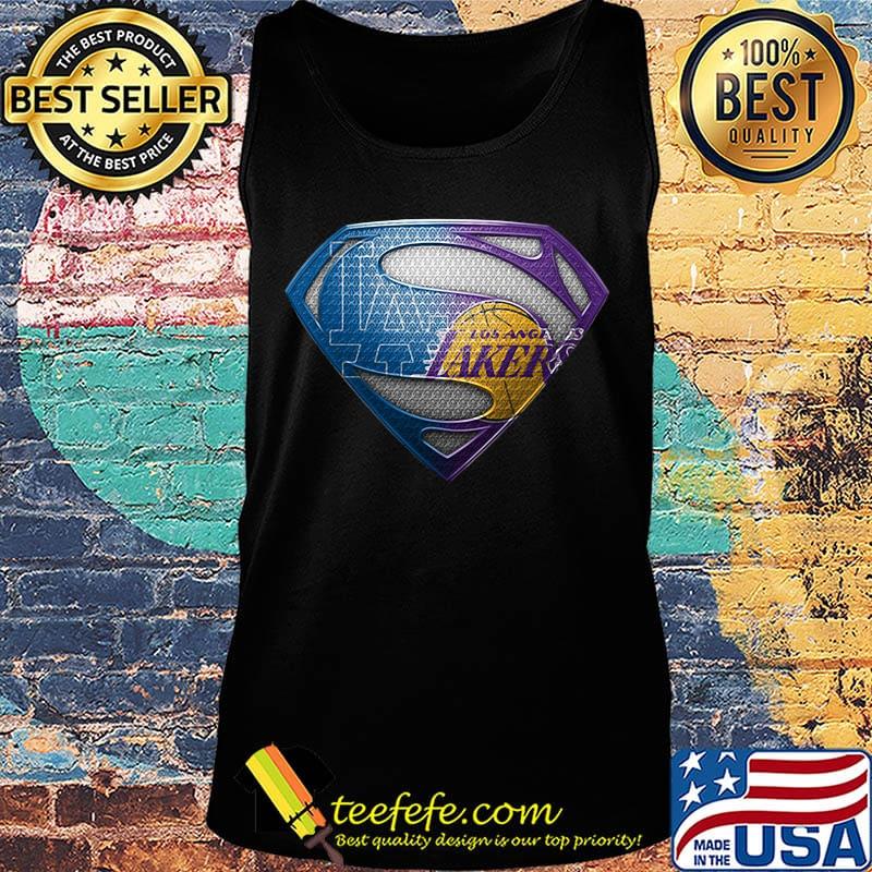 Superman los angeles dodgers and los angeles lakers s Tank top Superman los angeles dodgers and los angeles lakers s Tank top