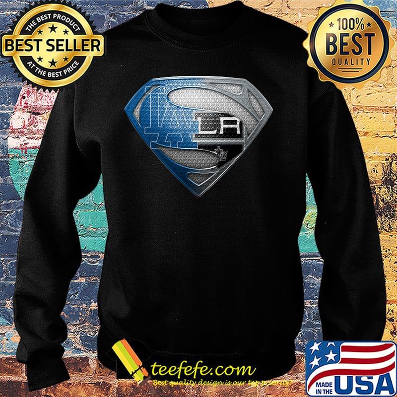 Superman los angeles dodgers and los angeles raiders s Sweater Superman los angeles dodgers and los angeles raiders s Sweater
