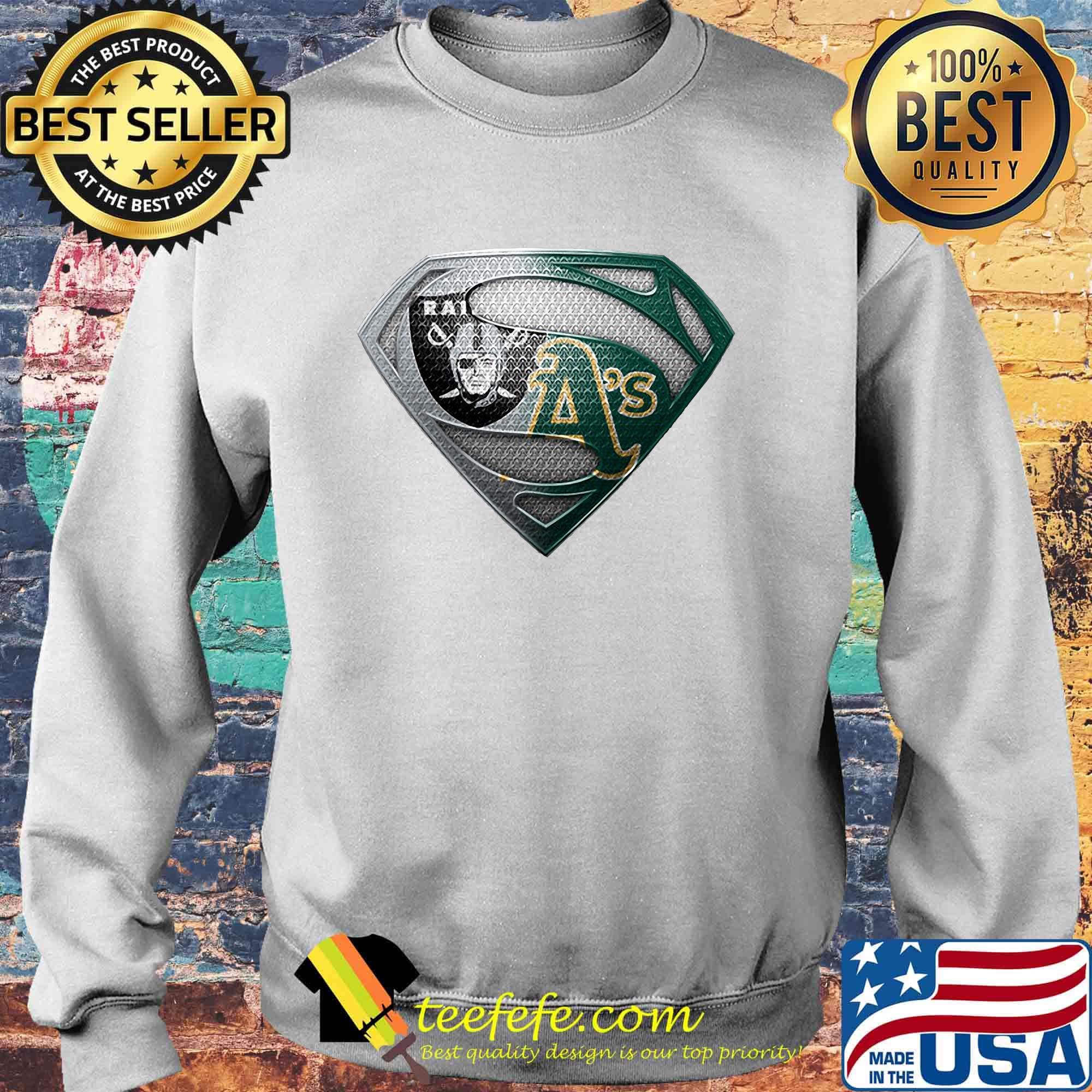 Superman oakland raiders and oakland athletics s Sweater Superman oakland raiders and oakland athletics s Sweater