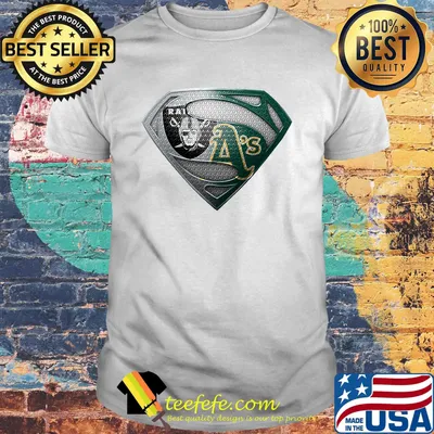 Superman oakland raiders and oakland athletics shirt