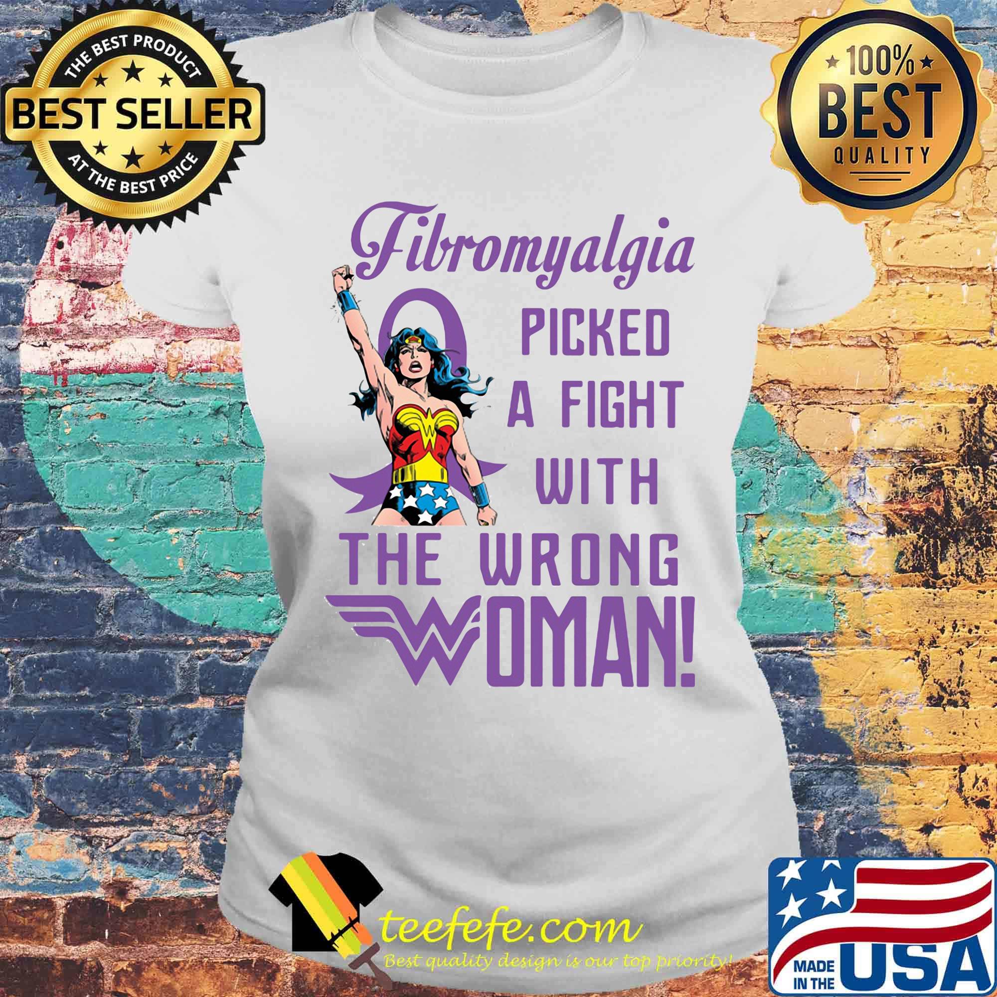 Superwoman fibromyalgia picked a fight with the wrong woman s Laides tee Superwoman fibromyalgia picked a fight with the wrong woman s Laides tee