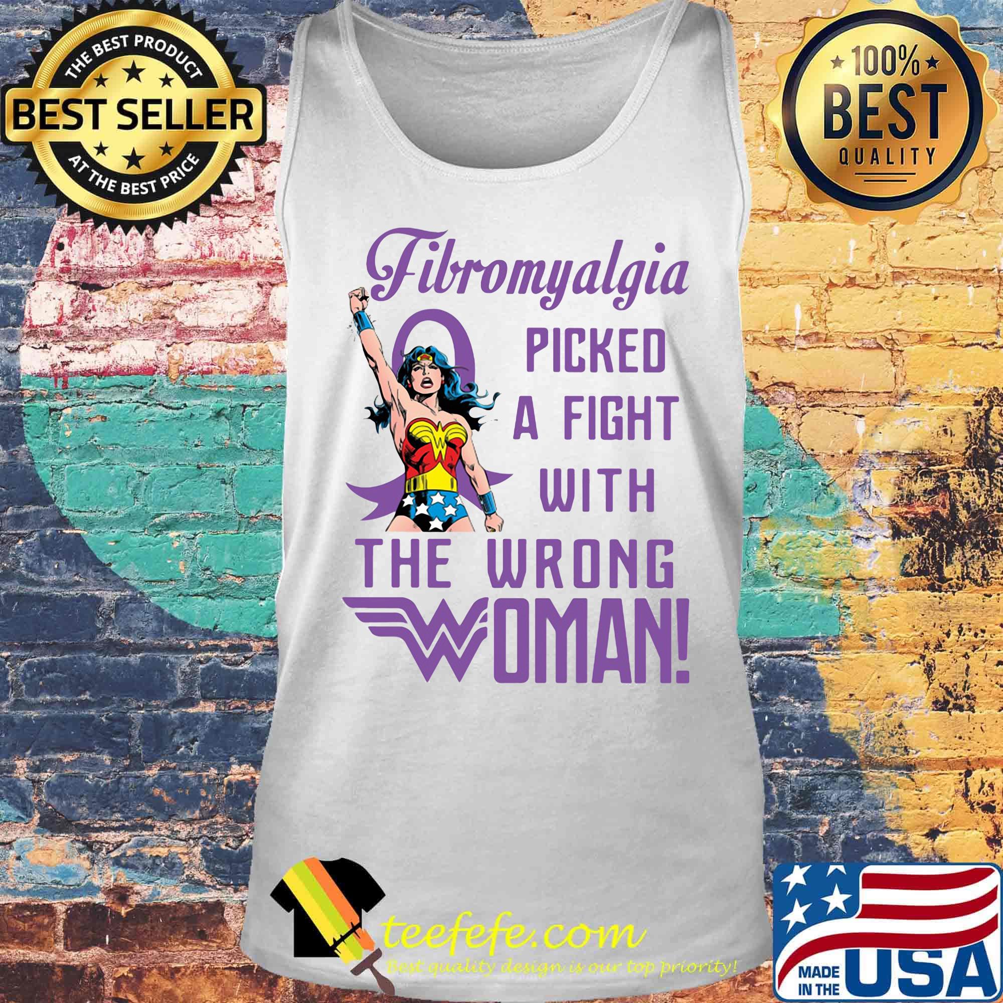 Superwoman fibromyalgia picked a fight with the wrong woman s Tank top Superwoman fibromyalgia picked a fight with the wrong woman s Tank top