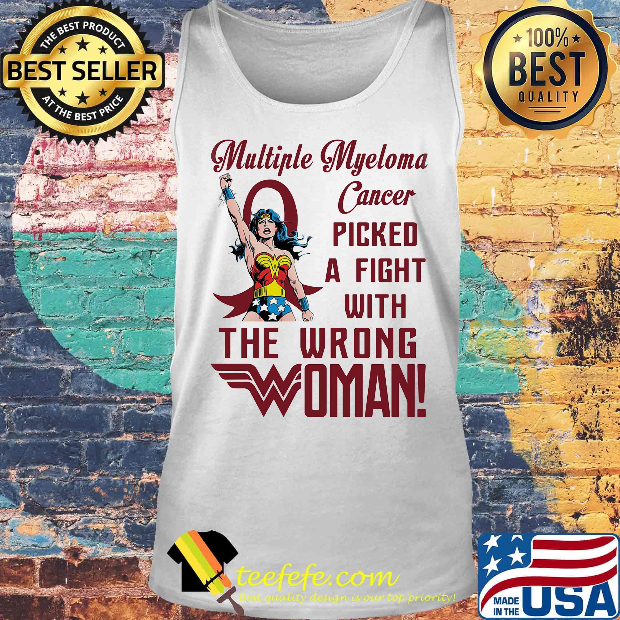 Superwoman multiple myeloma picked a fight with the wrong woman s Tank top Superwoman multiple myeloma picked a fight with the wrong woman s Tank top