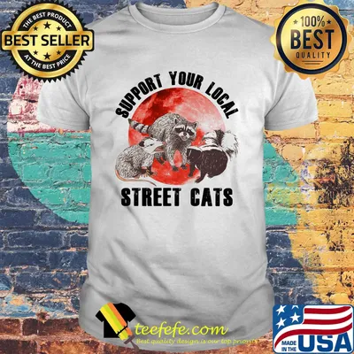 Support your local street cats sunset shirt