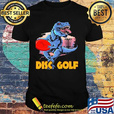 T-rex disc golf classic shirt